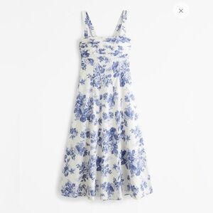 Abercrombie A&F Emerson Fit & Flare Midi Dress